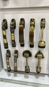 Antique Brass Door Stoppers and Holders