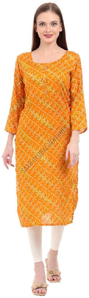 Long Rayon Kurti