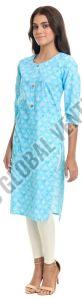 Cloud Mist Cotton Kurti