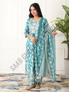 Cotton Grace Flare Anarkali Suit