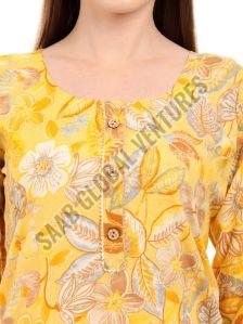 Marigold Elegance a-line Kurti
