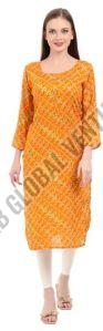 Radiant Bandhani Cotton Kurti
