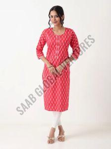 Scarlet Bloom Single Cotton Kurti