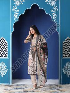 Twilight Tones Printed A-Line Suit