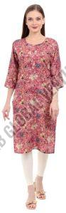 Wine Garden A Line Kurti