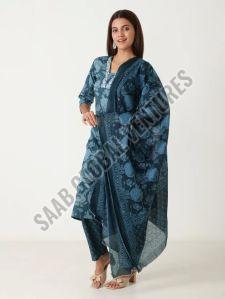 Blue Aura Cotton Suit