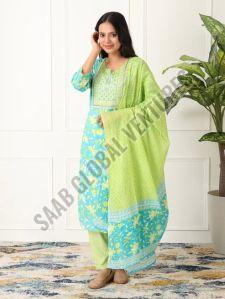 Blue Breeze Embroidered Suit