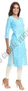 Cloud Mist Cotton Kurti