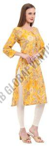 Marigold Elegance a-line Kurti