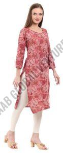 Maroon Floral Harmony Kurti