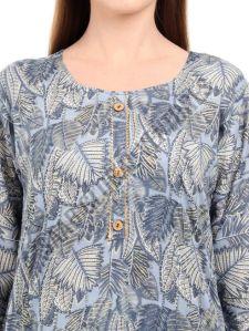 Peacock Leaf Elegance Kurti