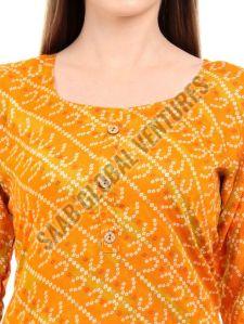Radiant Bandhani Cotton Kurti