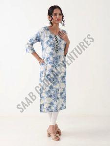 Summer Sky Single Kurti