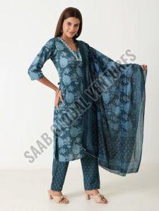Blue Aura Cotton Suit