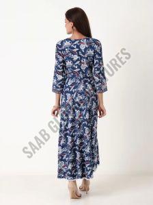 Blue Leaf Whisper Anarkali Suit