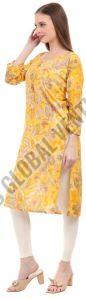 Marigold Elegance a-line Kurti
