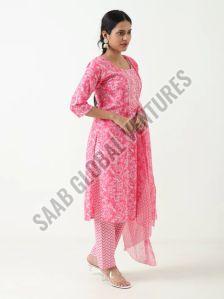 Pink Breeze Cotton Suit