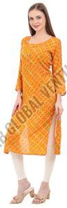Radiant Bandhani Cotton Kurti