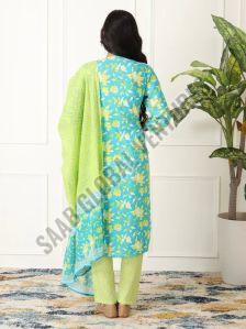 Blue Breeze Embroidered Suit