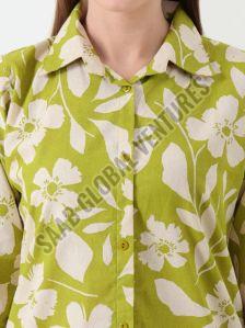Hina Green Blossom Women Co-ord Set