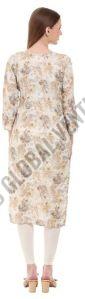 Golden Floral Elegance Kurti