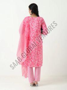Pink Breeze Cotton Suit