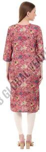 Wine Garden A Line Kurti