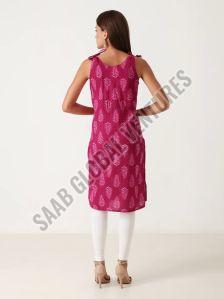 Maroon Dori Cotton Kurti