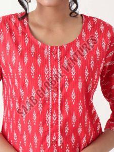 Scarlet Bloom Single Cotton Kurti