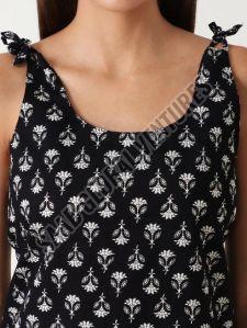 Black Dori Cotton Kurti