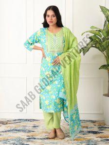 Blue Breeze Embroidered Suit