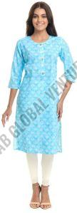 Cloud Mist Cotton Kurti