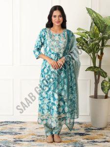 Cotton Grace Flare Anarkali Suit