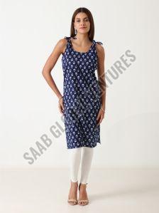 Sleeveless Cotton Kurti