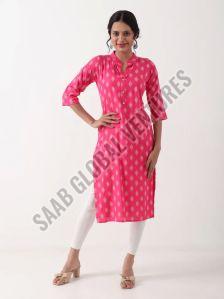 Festive Blush Summer Roselight Kurti