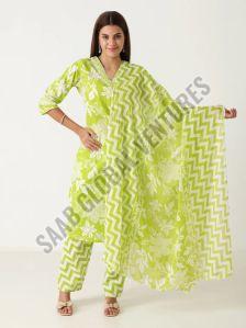 Green Aura A Line Suit