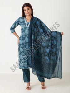 Printed Cotton Suit