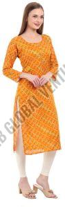 Radiant Bandhani Cotton Kurti