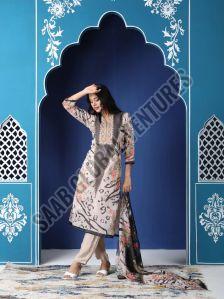 Twilight Tones Printed A-Line Suit