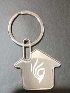 Hut Shape Metal Key Chain