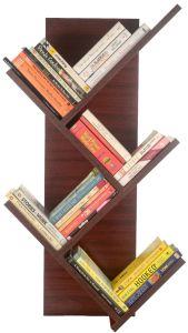 Brown Wooden Book Rack