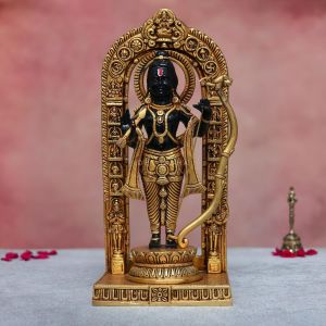 Beautiful Black Brass RAM Lala Statue