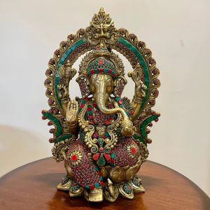 Brass Ganpati Bappa Statue