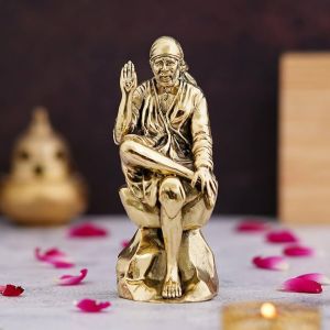 Brass Lord Sai Baba Statue