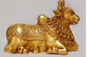 Brass Nandi Statue
