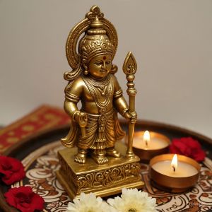 Decorative Brass Banke Bihari Small Statue