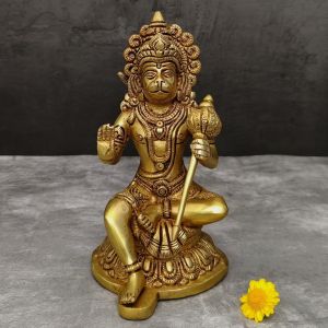 Handcrafted Brass Lord Hanuman Murti