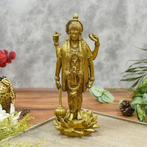 Handcrafted Brass Vishnu Murti