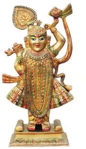 Heavy Brass Banke Bihari Ji Idol Decorative