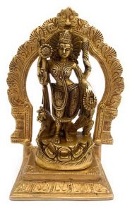 Polished Brass Durga Maa Idol
